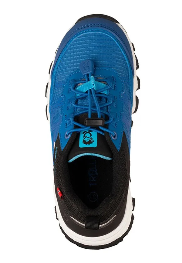 Детские походные ботинки trolltunga hiker low xt Trollkids, Alpine Blue/Black/Pool Blue — фото 2