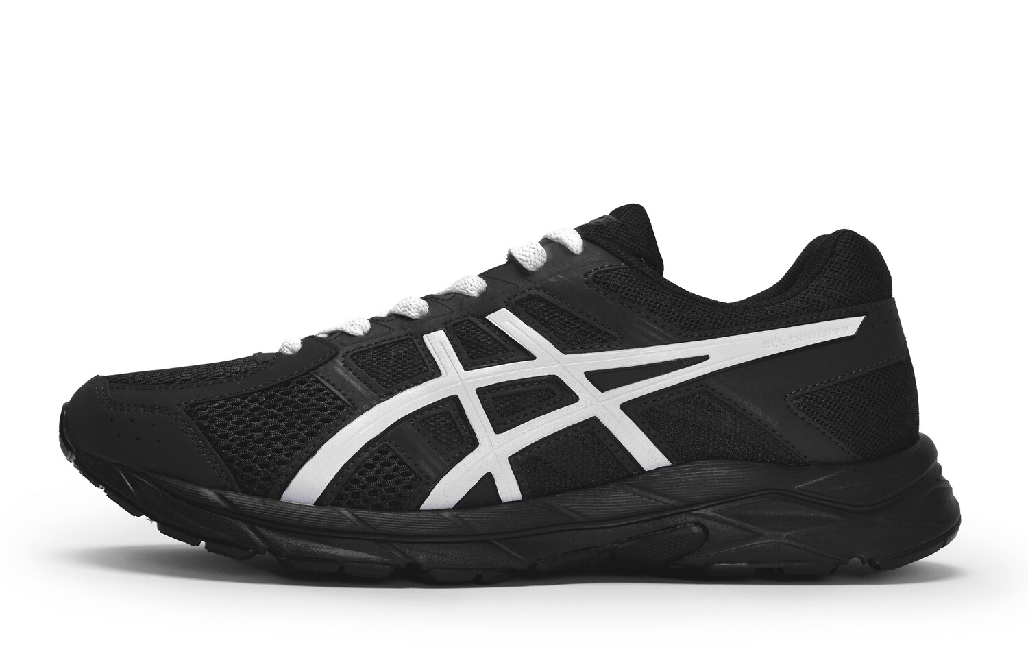 

Кроссовки для бега Gel-Contend 4 мужские с низким верхом, черные/белые Asics