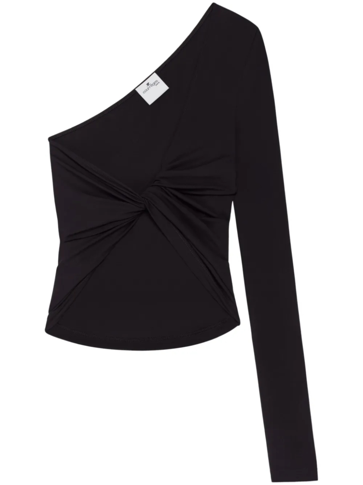 

Courrèges топ асимметричного кроя, черный