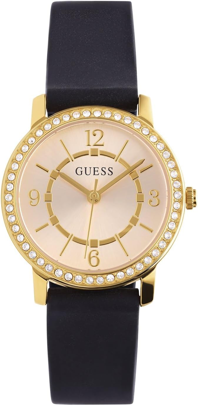 

Guess, женские часы, 28 мм, Black/Gold Tone/Champagne, Позолоченный, Guess, женские часы, 28 мм, Black/Gold Tone/Champagne