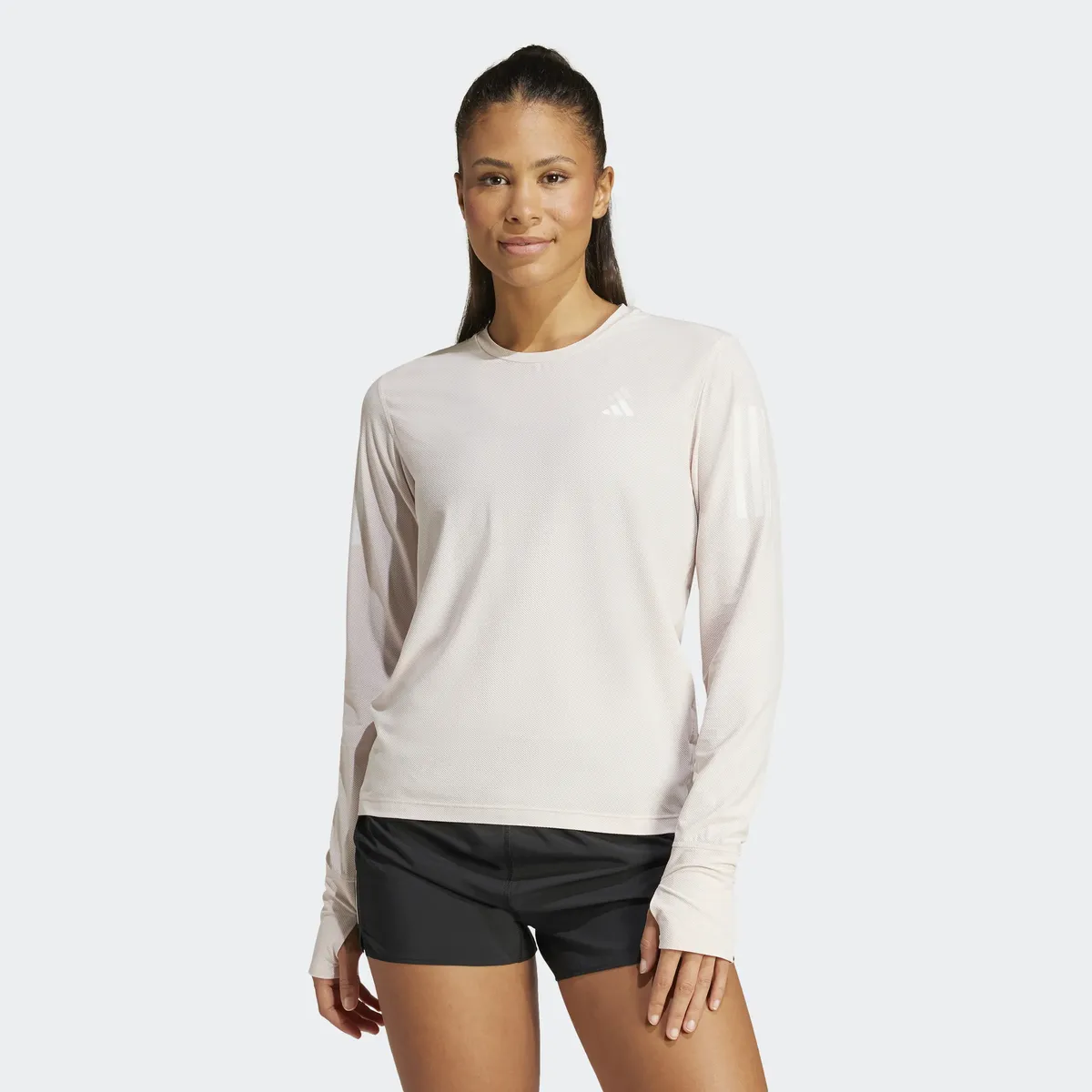 

Футболка для бега adidas Performance "OTR B LS", цвет Putmau