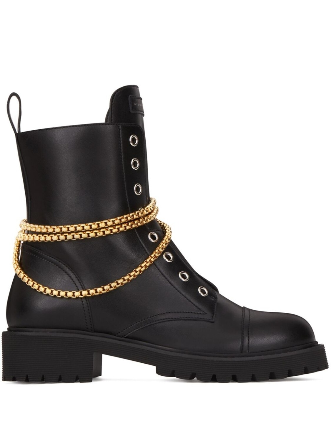 Giuseppe Zanotti ботинки Alexa с цепочками, черный