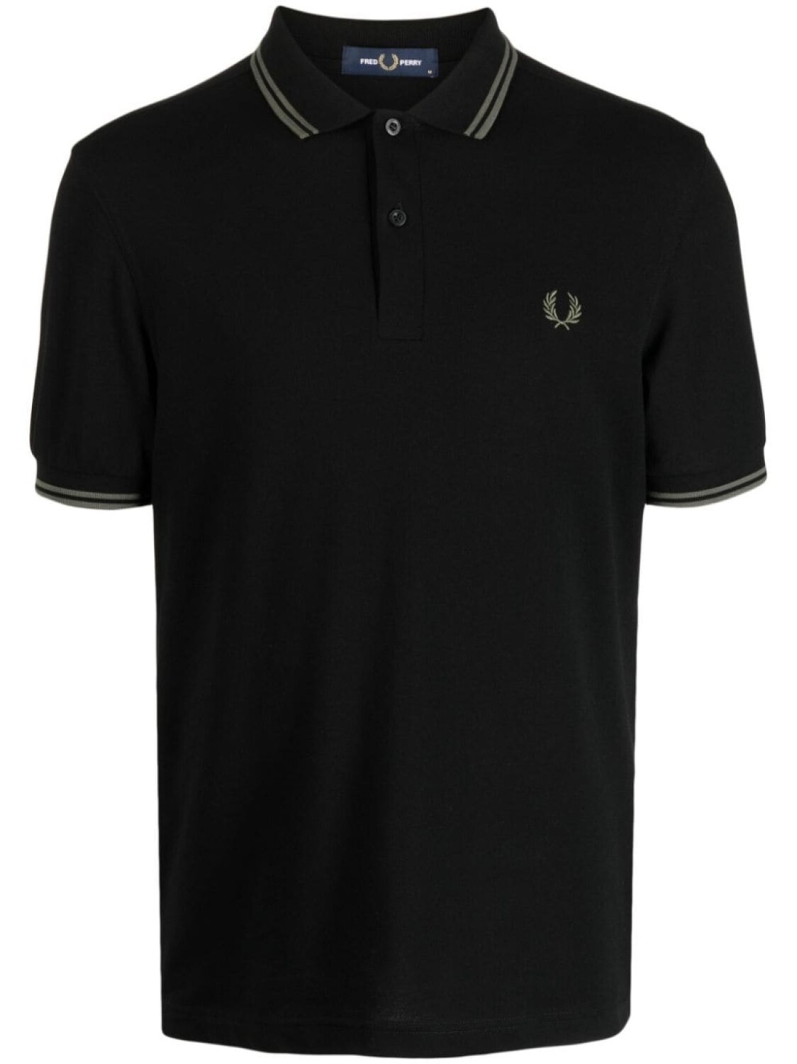 

Рубашка поло с контрастной отделкой Fred Perry, черный