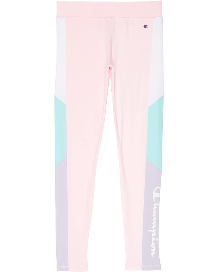 

Брюки Champion Color-Block Leggings, цвет Pink Candy/White/Aruba Blue/Urban Lilac