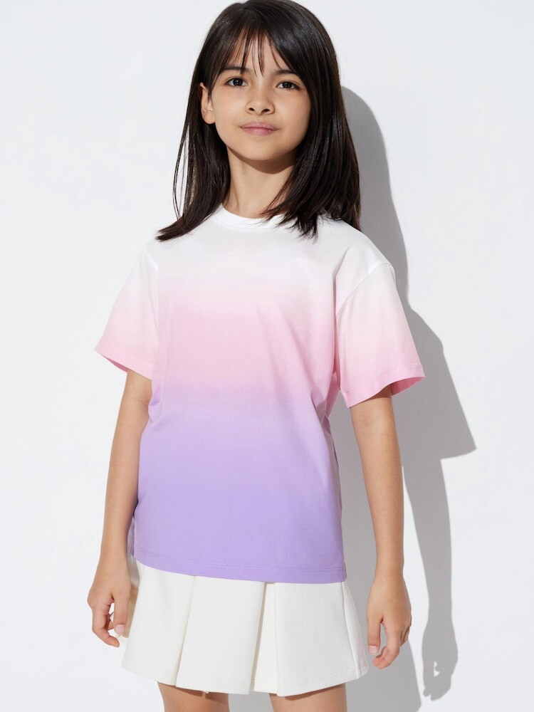 

Футболка ultra stretch dry ex с круглым вырезом Uniqlo, фиолетовый