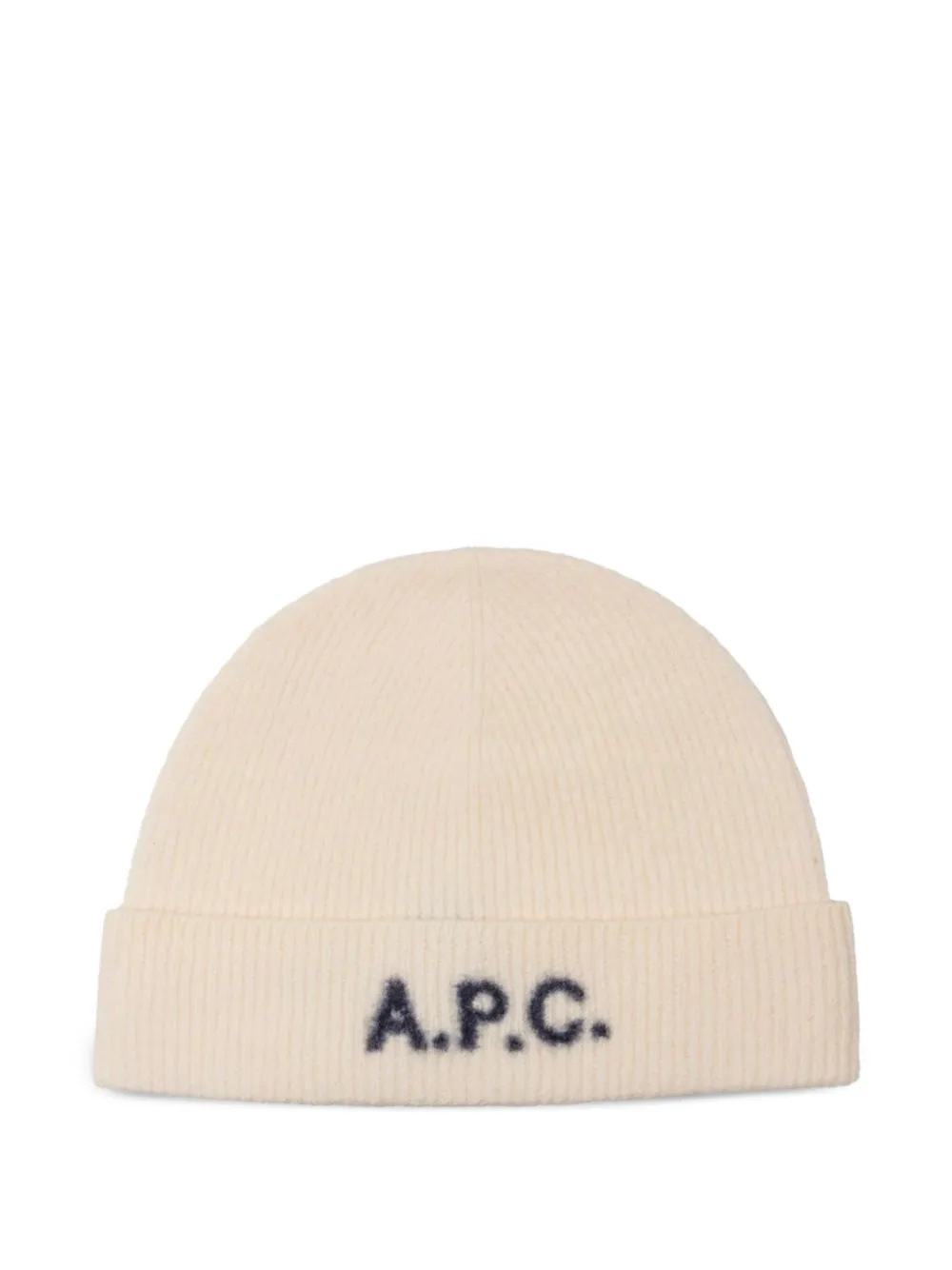 

Шапка с логотипом и жаккардом A.P.C., нейтральный