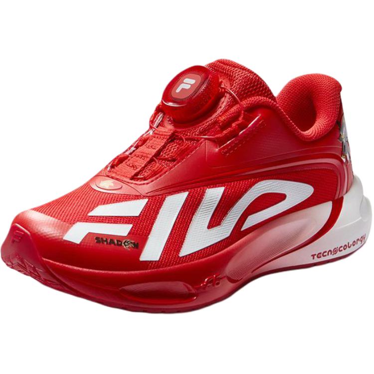 Sonic the Hedgehog x Performance FPH Абразивостойкие кроссовки Rebound Low top для детей FILA, fire красный/fila белый-fw — фото 4