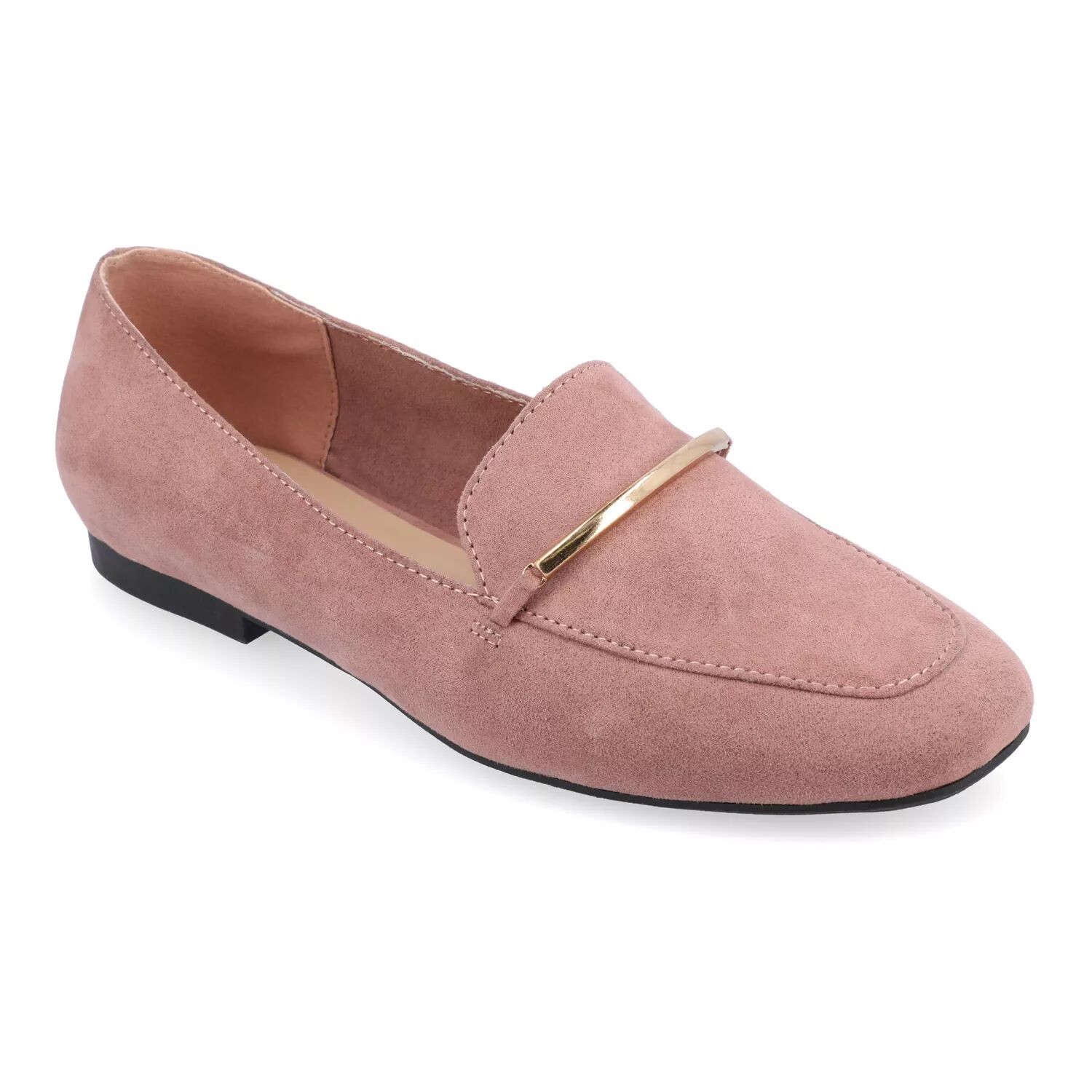 Лоферы женские Journee Collection искусственной замши, розовый