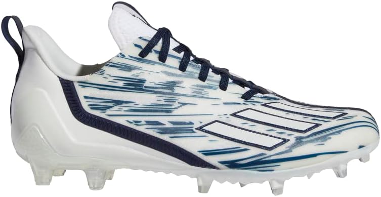 Футбольные бутсы Adidas Adizero для мужчин, белый/синий — фото 2