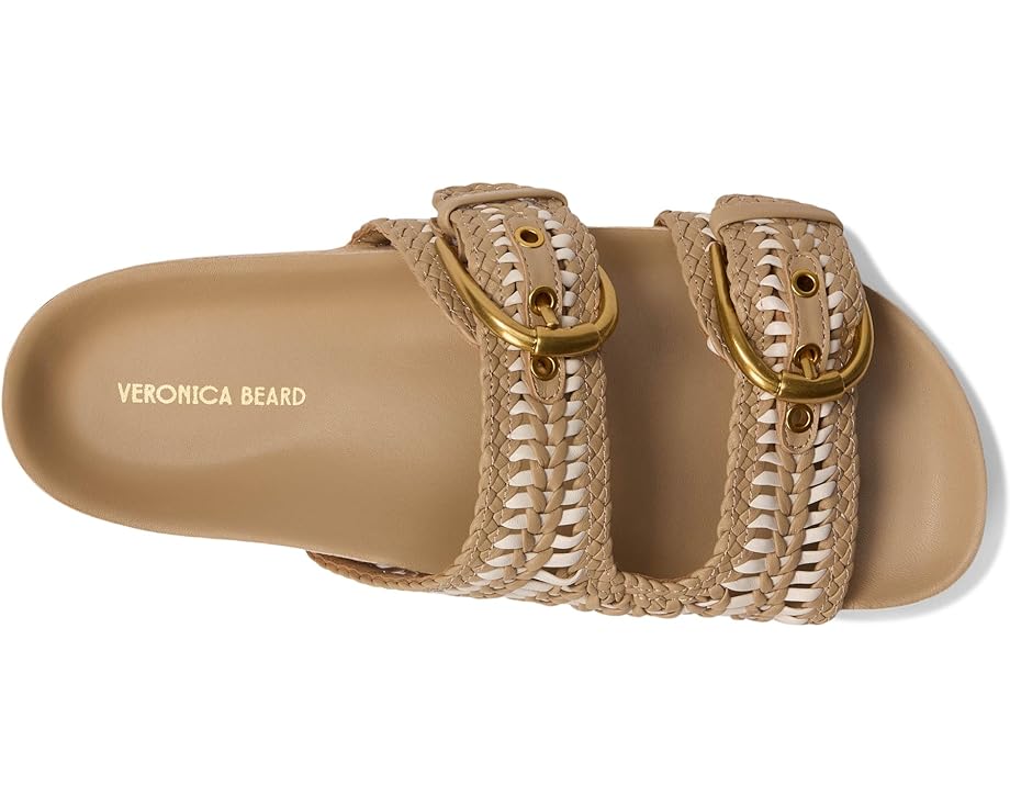 Сандалии Veronica Beard Prue Woven, цвет Beige/White Woven Leather — фото 2