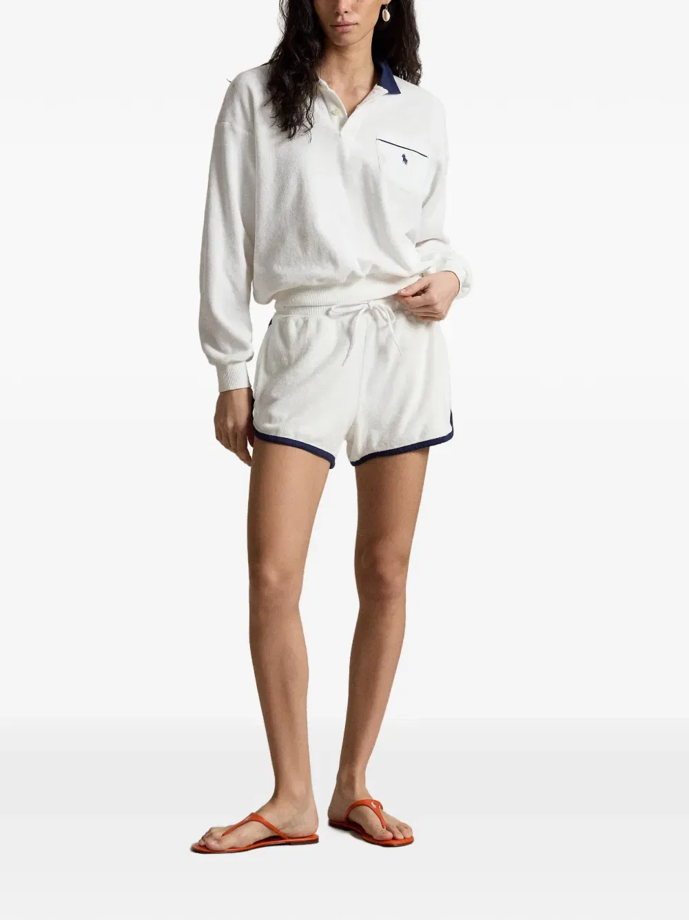 Спортивные шорты с завязками на талии Polo Ralph Lauren, нейтральный — фото 2