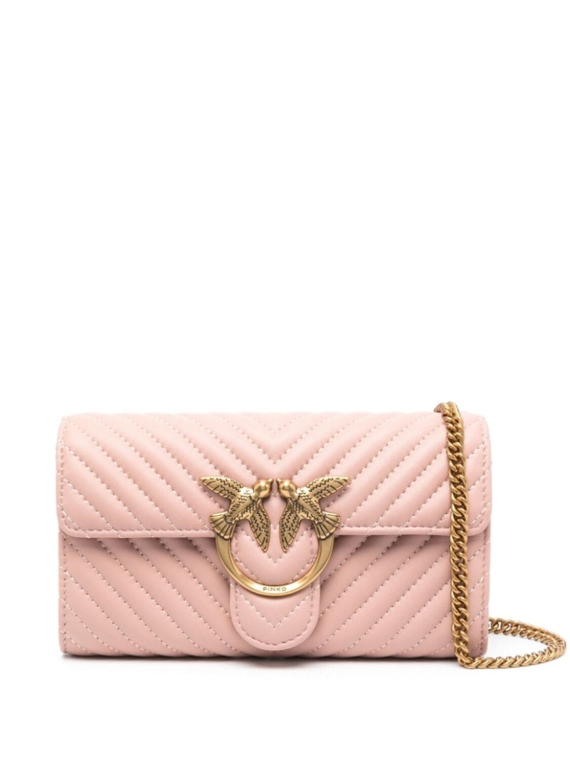 

PINKO сумка через плечо Love One, розовый