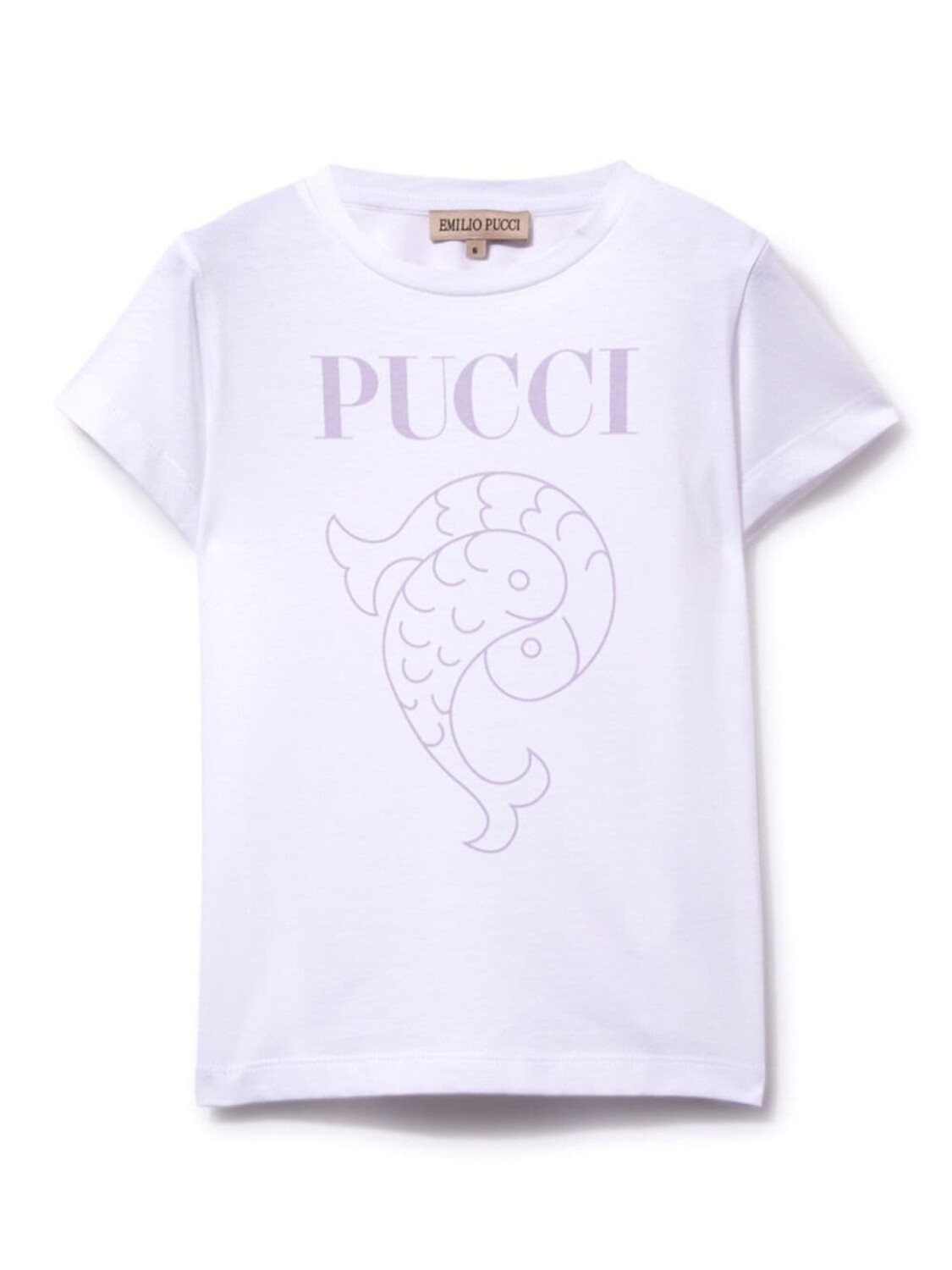 

PUCCI Junior футболка из хлопка с логотипом, белый