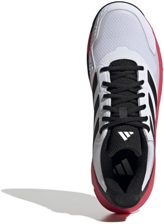Мужские теннисные кроссовки Adidas Courtjam Control 3, белый/черный/красный — фото 3