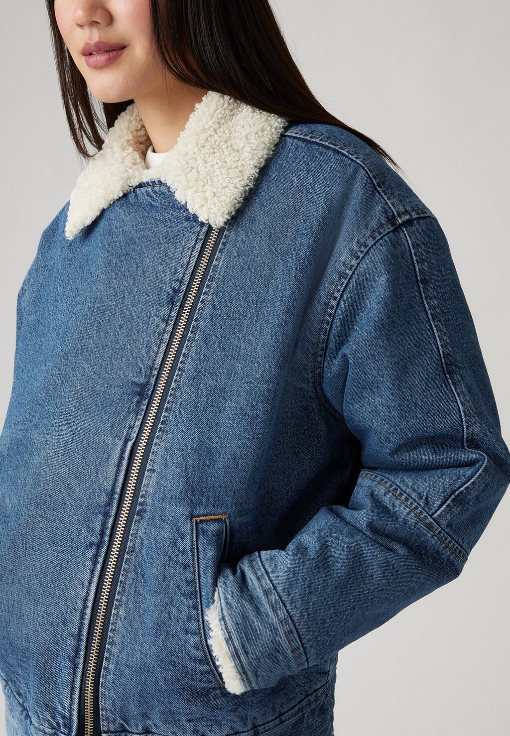 

Джинсовая куртка FLIGHT JACKET Levi's®, синий деним