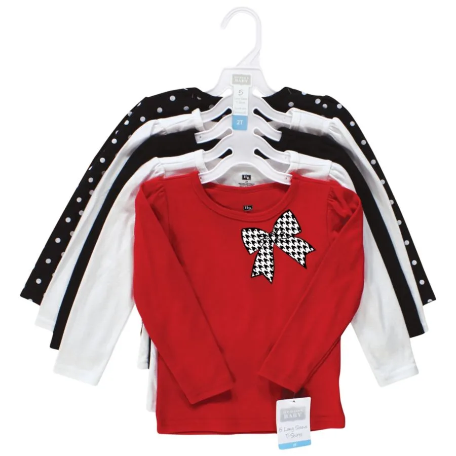 Футболки с длинным рукавом Hudson Baby, houndstooth красный — фото 2