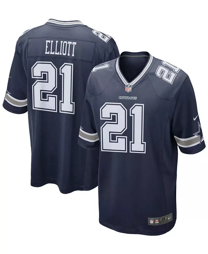 

Мужская альтернативная игровая футболка Ezekiel Elliott Nike, синий
