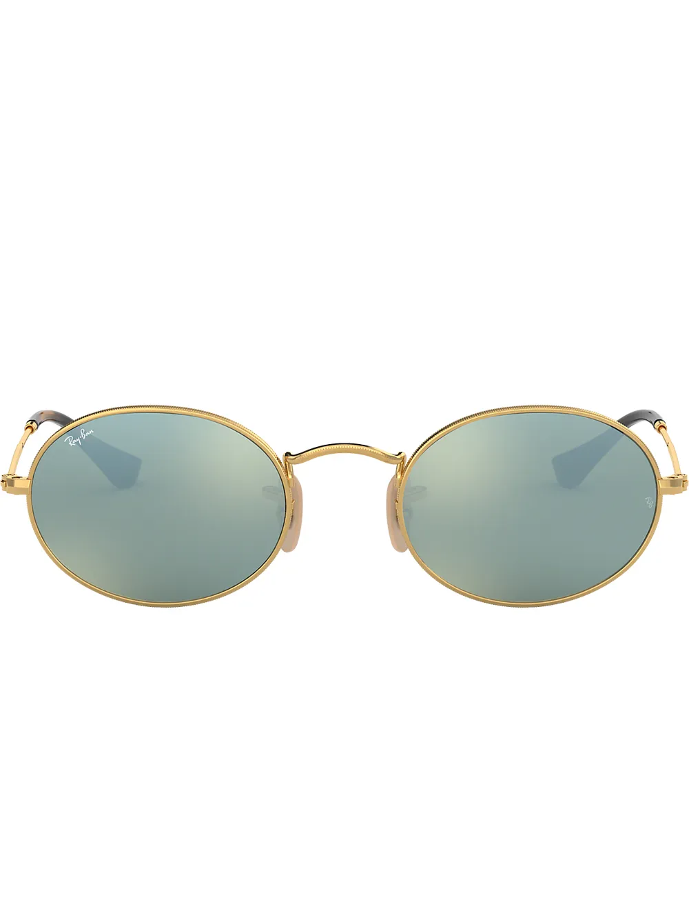 

Овальные солнцезащитные очки Ray-Ban, металлик