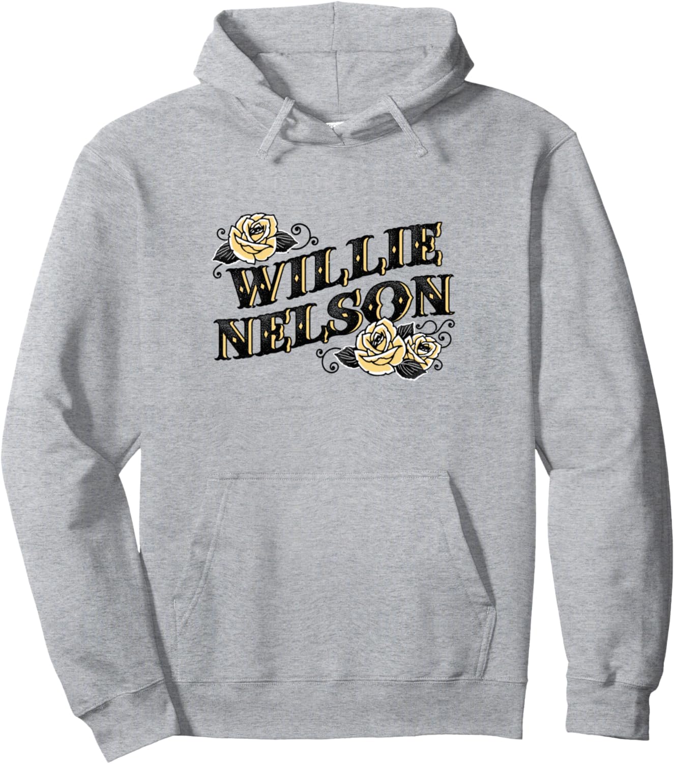 

Официальная толстовка Willie Nelson Yellow Rose, серый