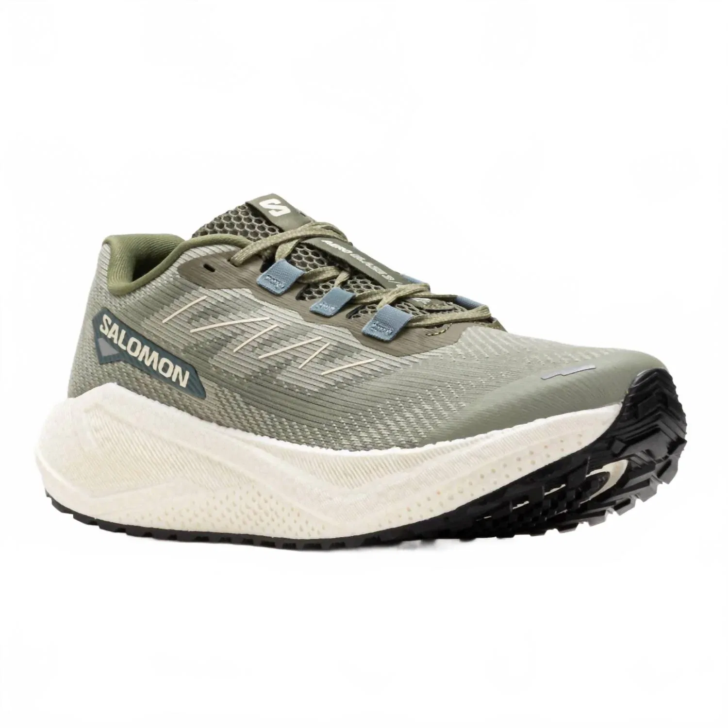 SALOMON Мужские беговые кроссовки Aero Blaze 3 Grvl в цвете Tea/vanilla Ice/deep Lichen Green — фото 3