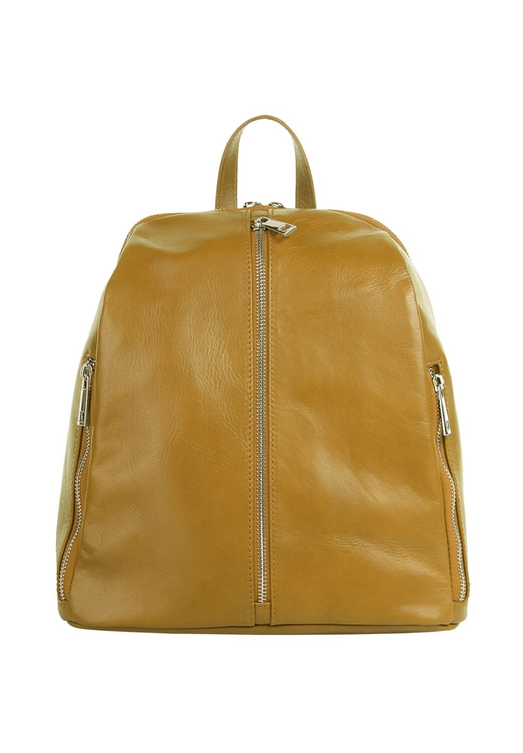 

Рюкзак из натуральной кожи, производство Италия Samantha Look, желтый