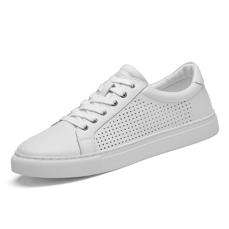 

Mulinsen Низкие скейтерские кеды унисекс белые с вырезами, цвет White Cut-Out