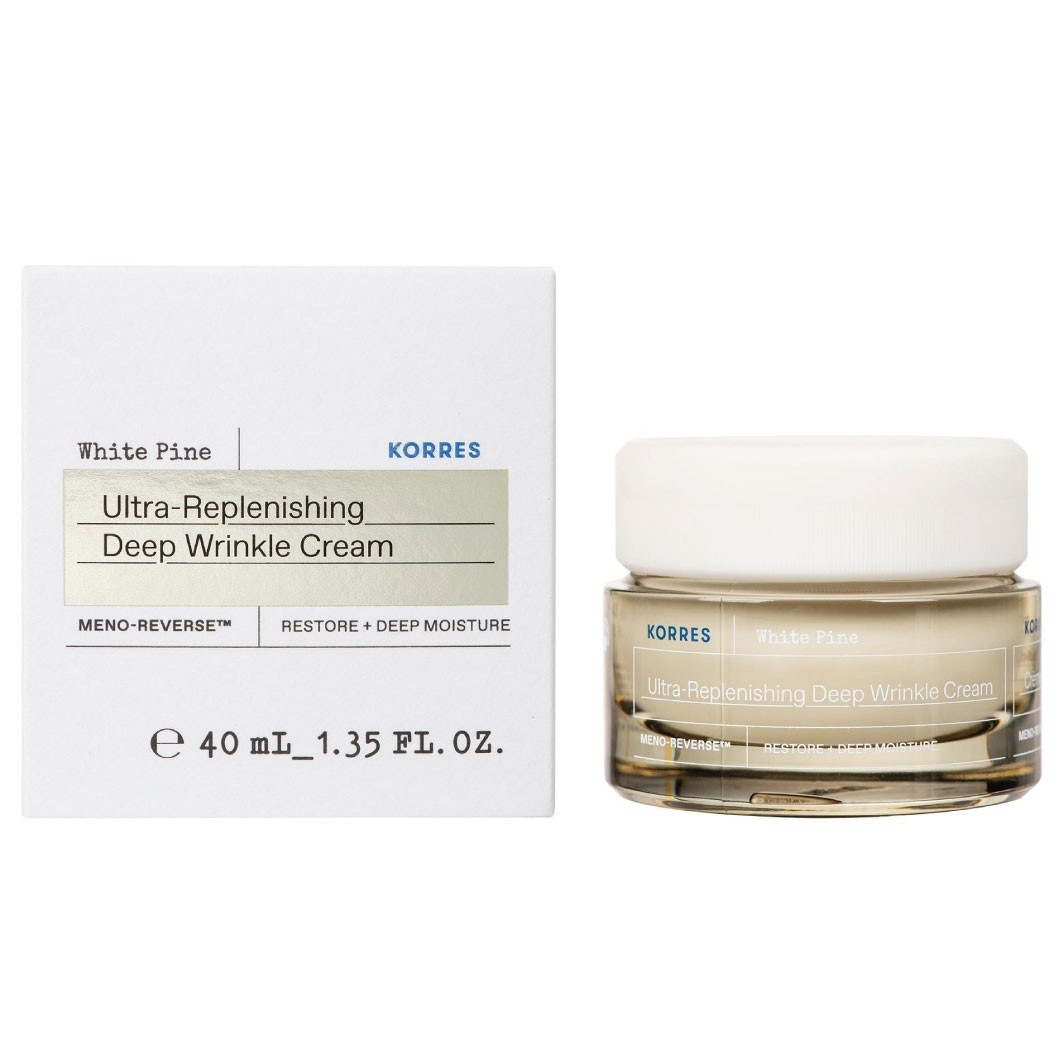 Крем для лица Korres — White pine meno reverse ultra-replenishing deep wrinkle cream , объем, 40 мл — фото 2