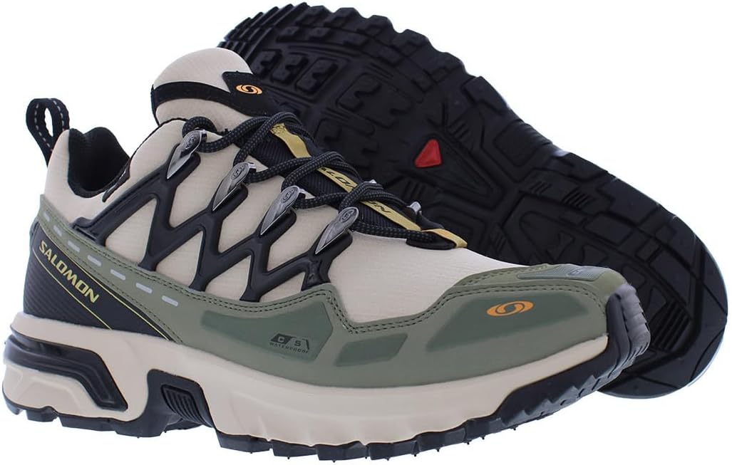 Кроссовки Salomon ACS + CSWP Unisex Shoes, Cement/Deep Lichen Green/Orange Pepper — фото 2