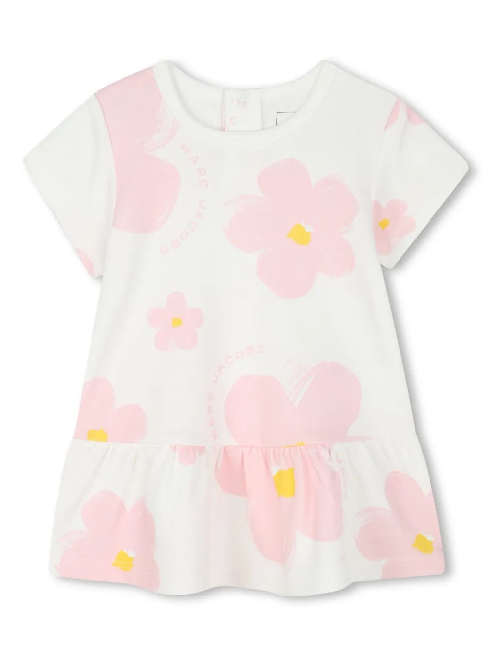 

Платье с принтом Daisies Marc Jacobs Kids, белый