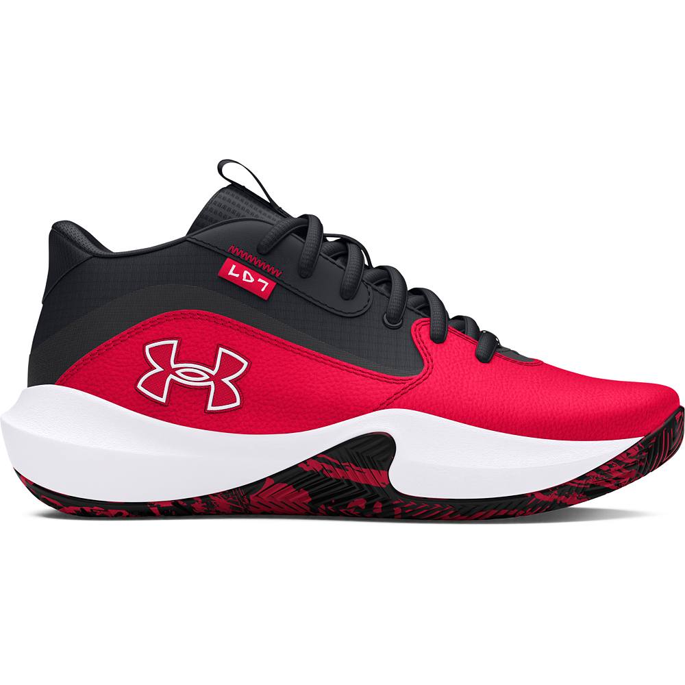 

Детские баскетбольные кроссовки Under Armour Lockdown 7, цвет Red Black White