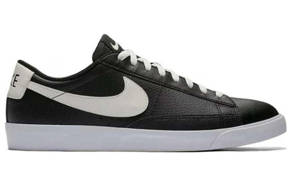 Кроссовки блейзер низкие кожаные Nike, черный — фото 2