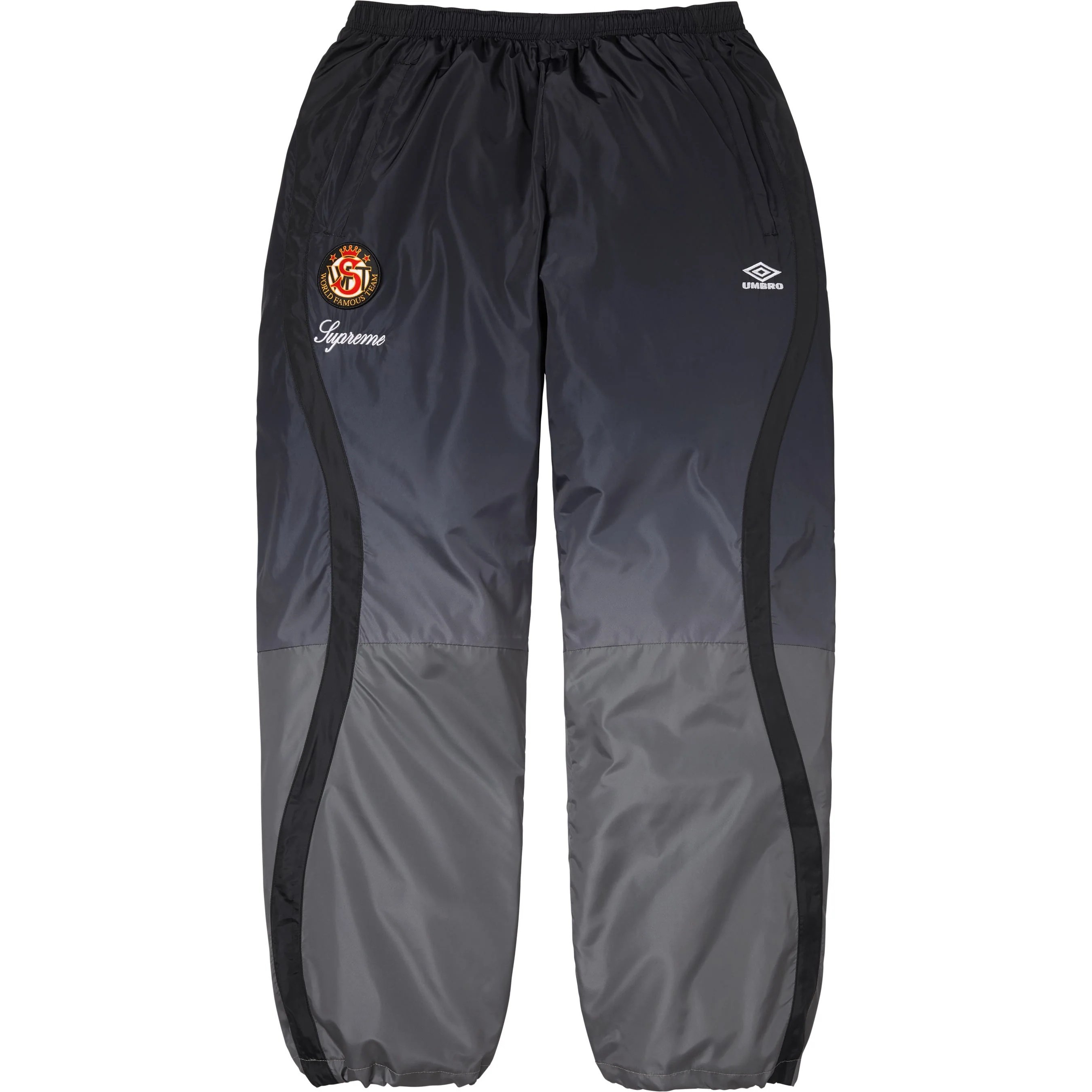 Umbro Collaboration FW25 WEEK8 Градиентные спортивные штаны вязаные свитшот-брюки unisex Supreme, синий/темно-синий — фото 2