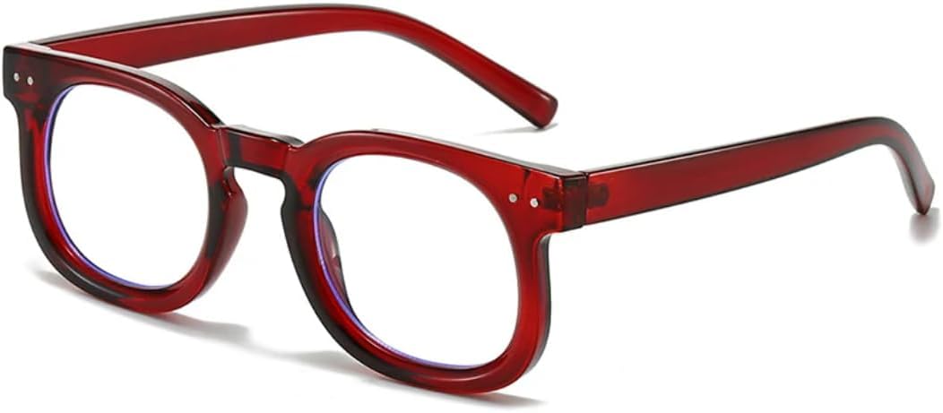 

Солнцезащитные очки для мужчин и женщин - защита UV400 - маленькие прозрачные градиентные заклепки, цвет панк, синий чай, для занятий спортом на открытом воздухе и вождения DSVIGF, Red Clear