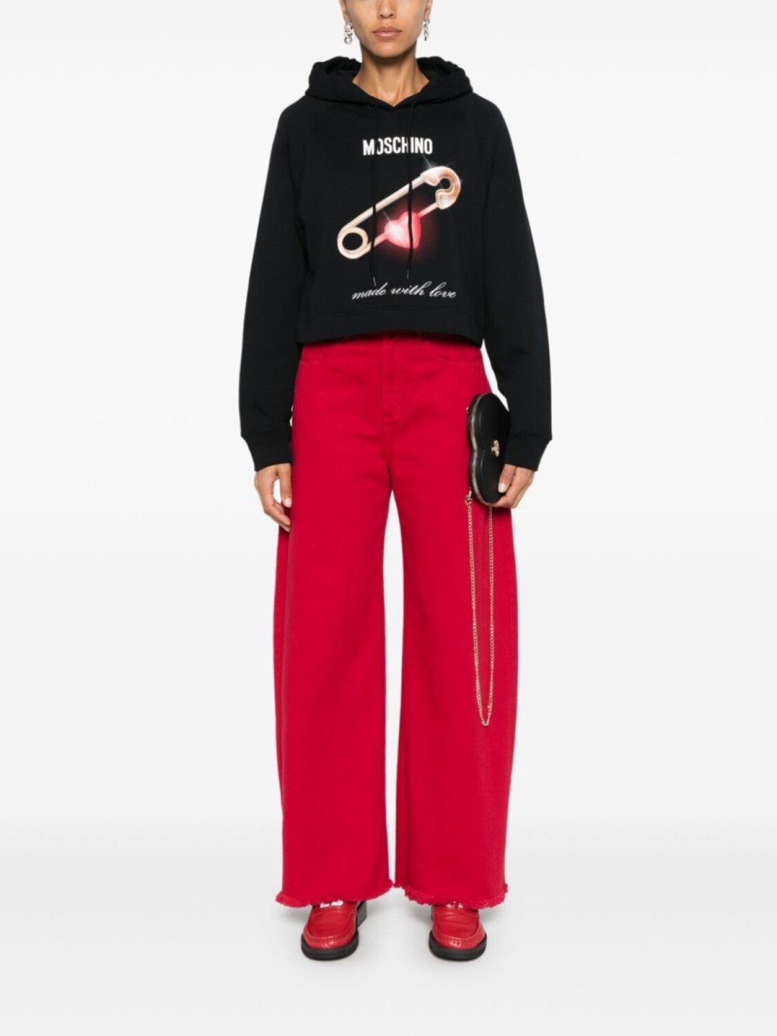 

Moschino толстовка с логотипом, черный
