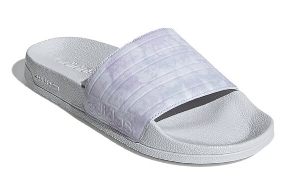 Тапочки adilette shower purple gray Adidas, серый — фото 3
