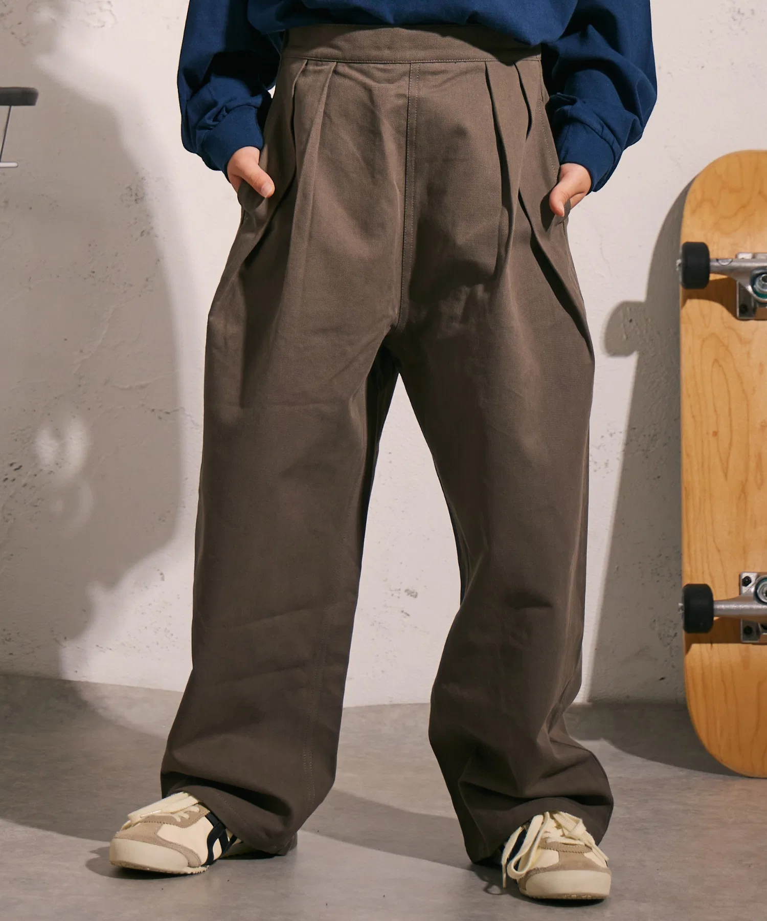 Детские хлопковые брюки PAIRMANON STREET серые