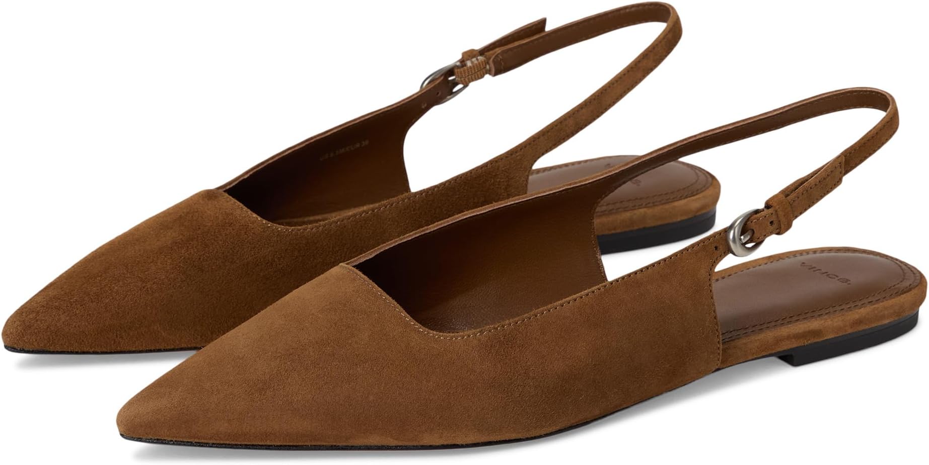 Балетки Vince Gracy Slingback Shoes, цвет Elmwood