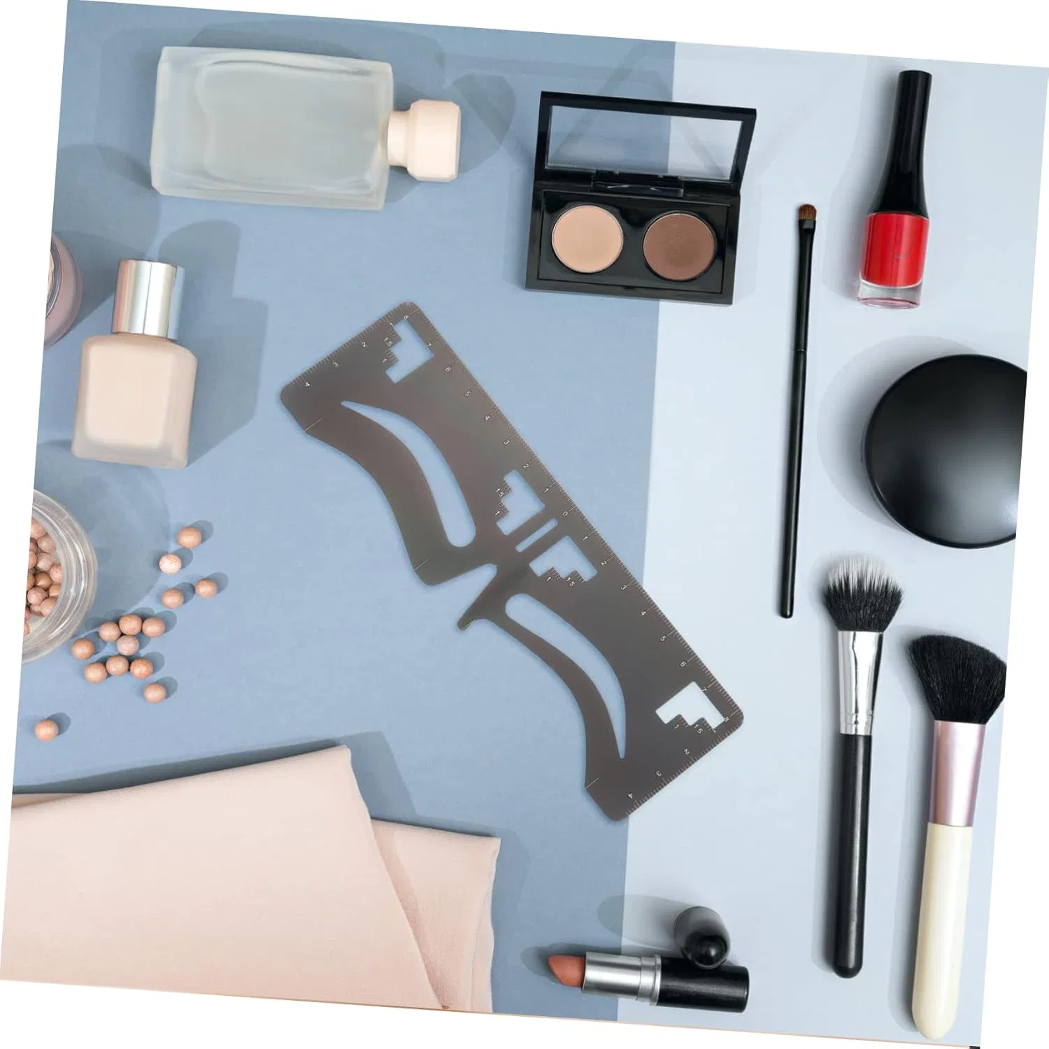 Набор трафаретов для бровей 6 шт MUSISALY черный — фото 2