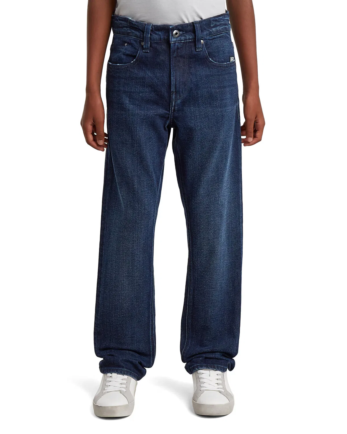 Джинсы G-Star Regular Jeans Boys Mosa Straight Jeans синего цвета — фото 2