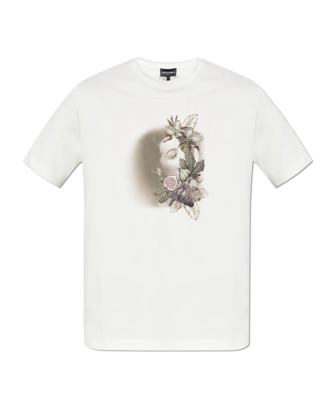 

Футболка из коллекции Emporio Armani, бежевый