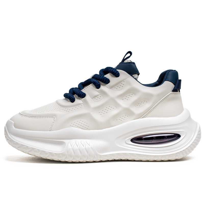 

Wooden Rabbit Мужские низкие массивные кроссовки бело-голубые, цвет White Blue