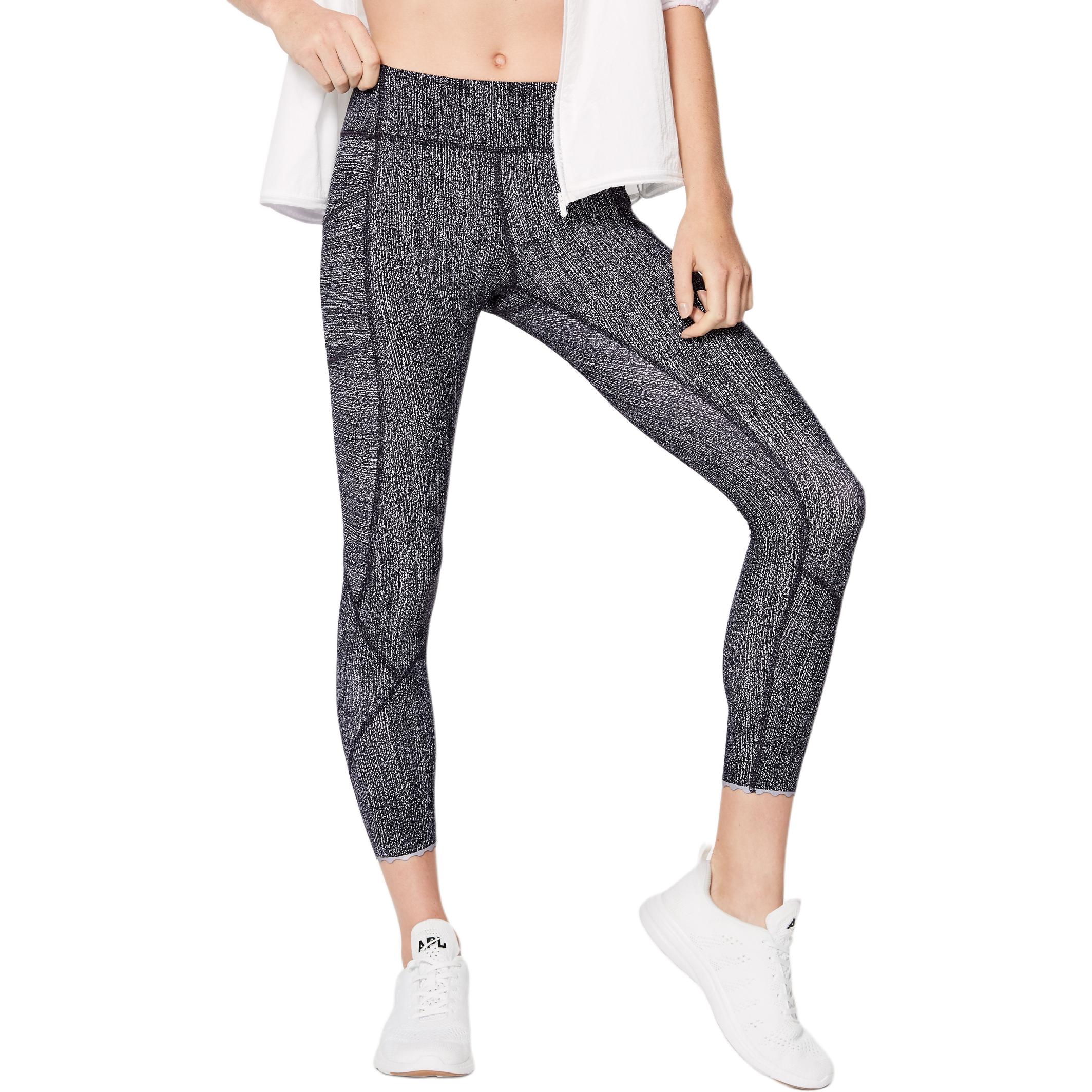 

Тканые спортивные брюки Tight Stuff женские черно-белые Lululemon