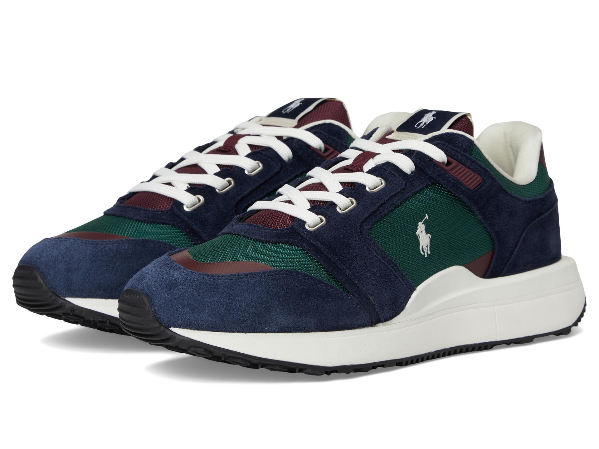 

Кроссовки Polo Ralph Lauren Train 89 Suede & Oxford Sneakers, цвет Collegiate Color-Block