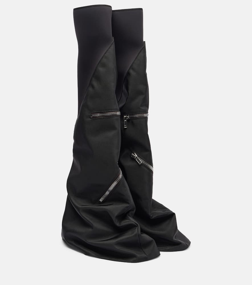 Ботфорты с молнией Rick Owens, Black