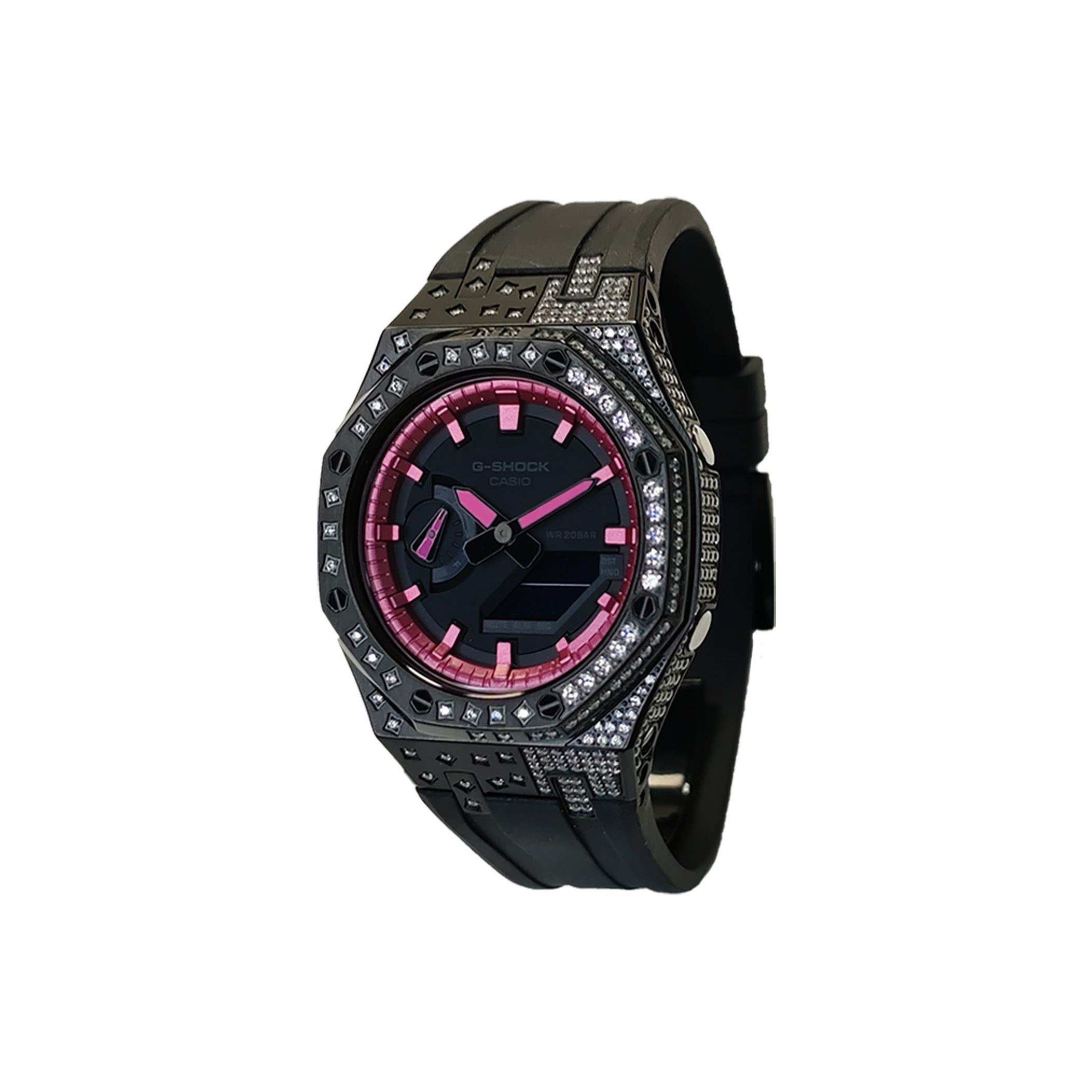 

CASIO Ретрофит серии электронный механизм фторэластомерный ремешок часы мужские черный циферблат