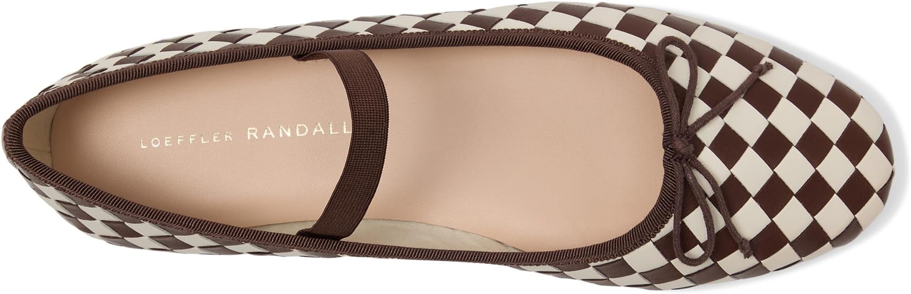 Балетки Loeffler Randall Leonie, цвет Chocolate/Cream — фото 2