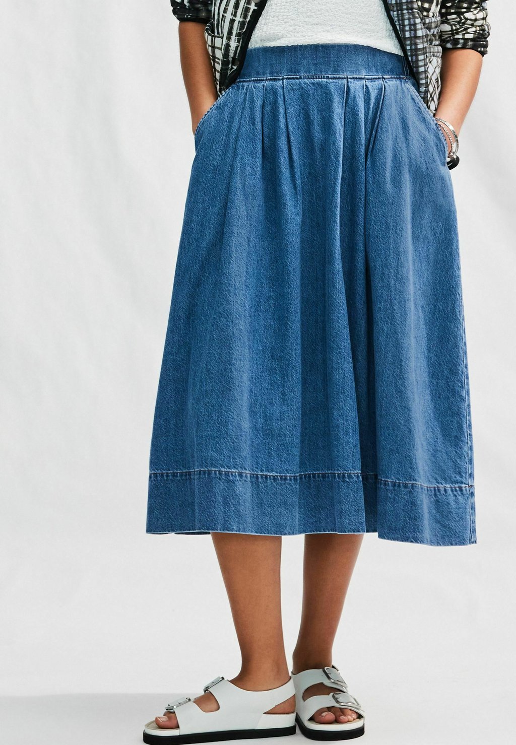 

Джинсовая юбка MIDI - A-line skirt Next, синий