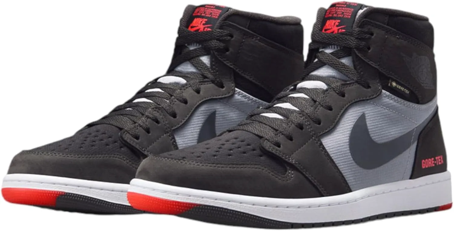 Мужские кроссовки Air Jordan 1 Element (DB2889-102, Legend Sand/Medium Olive/University Red) Nike, серый/черный/красный — фото 4