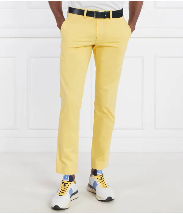 Брюки-Чинос Bedfort Slim fit Polo Ralph Lauren, желтый — фото 3