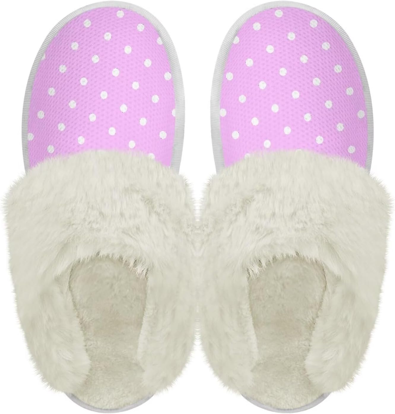 

Хлопковые тапочки с пушистыми краями, домашние тапочки для дома и улицы, хлопковые тапочки унисекс Pjheqoxe, розовый